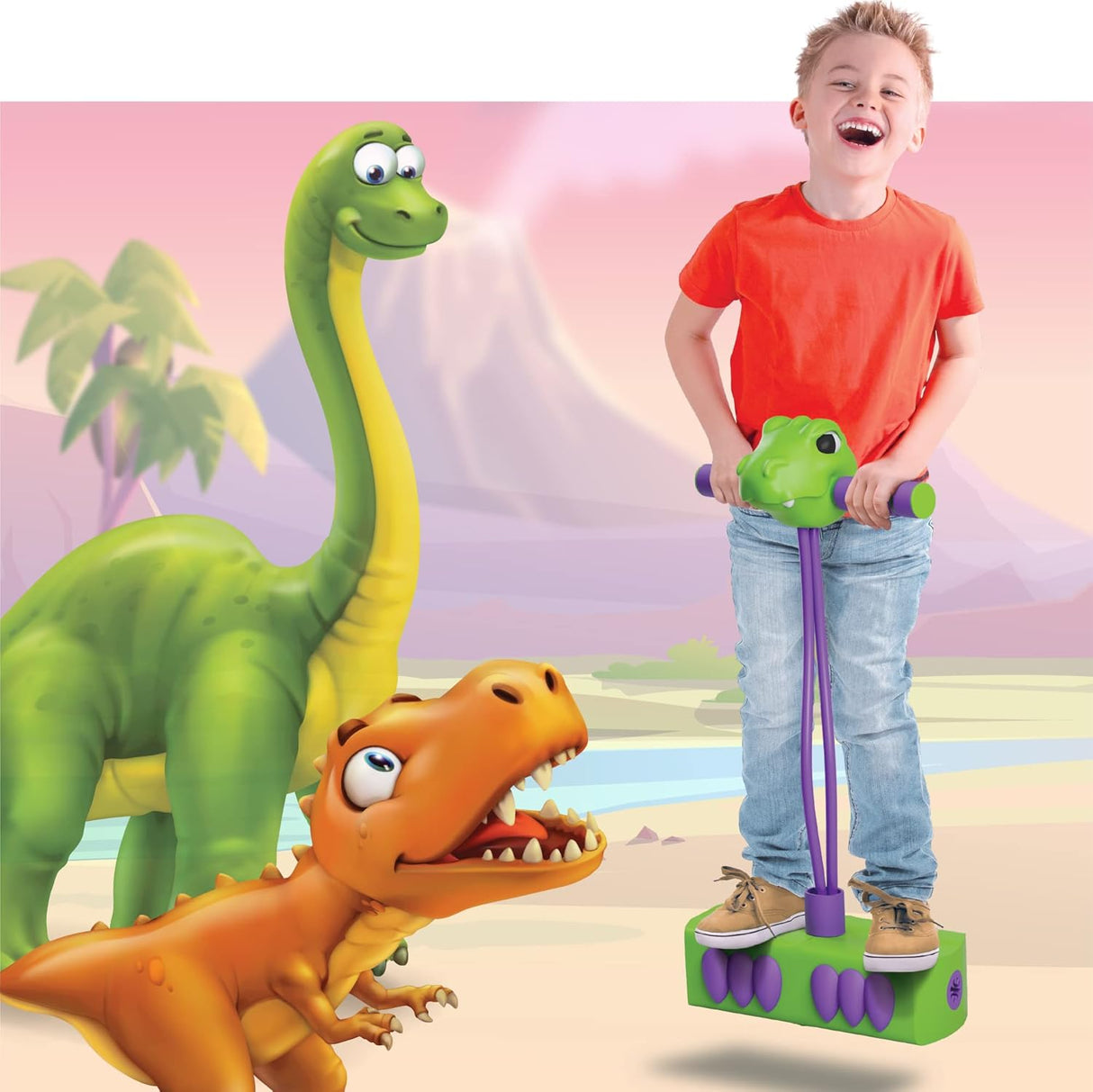 Pogo Saurus de MindSprout | Saltador de espuma para niños