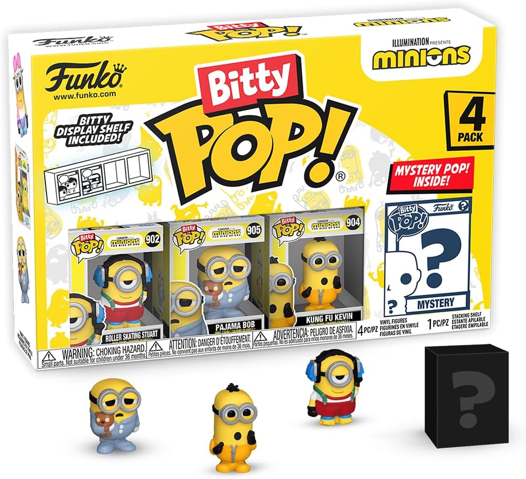 Mini Figuras Coleccionables Funko Bitty Pop! Minions 4-Pack