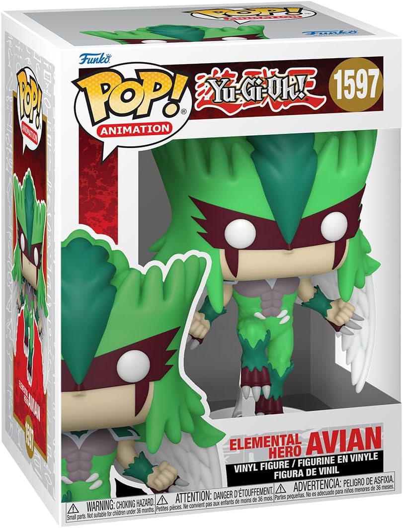Figurita Funko Pop! Yu-Gi-Oh! Héroe Elemental Avian