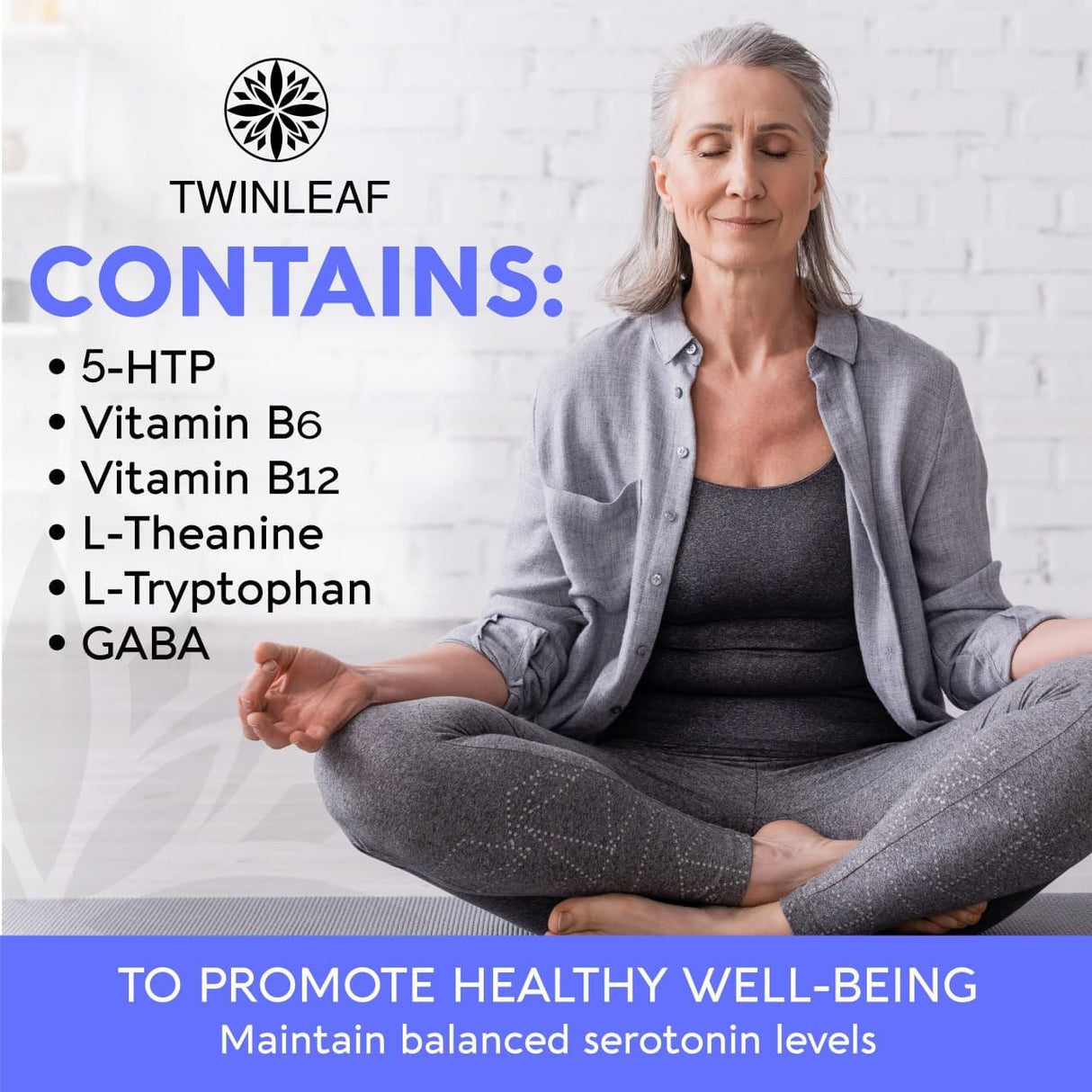 Suplemento de serotonina natural 5HTP Serotonina & Cortisol