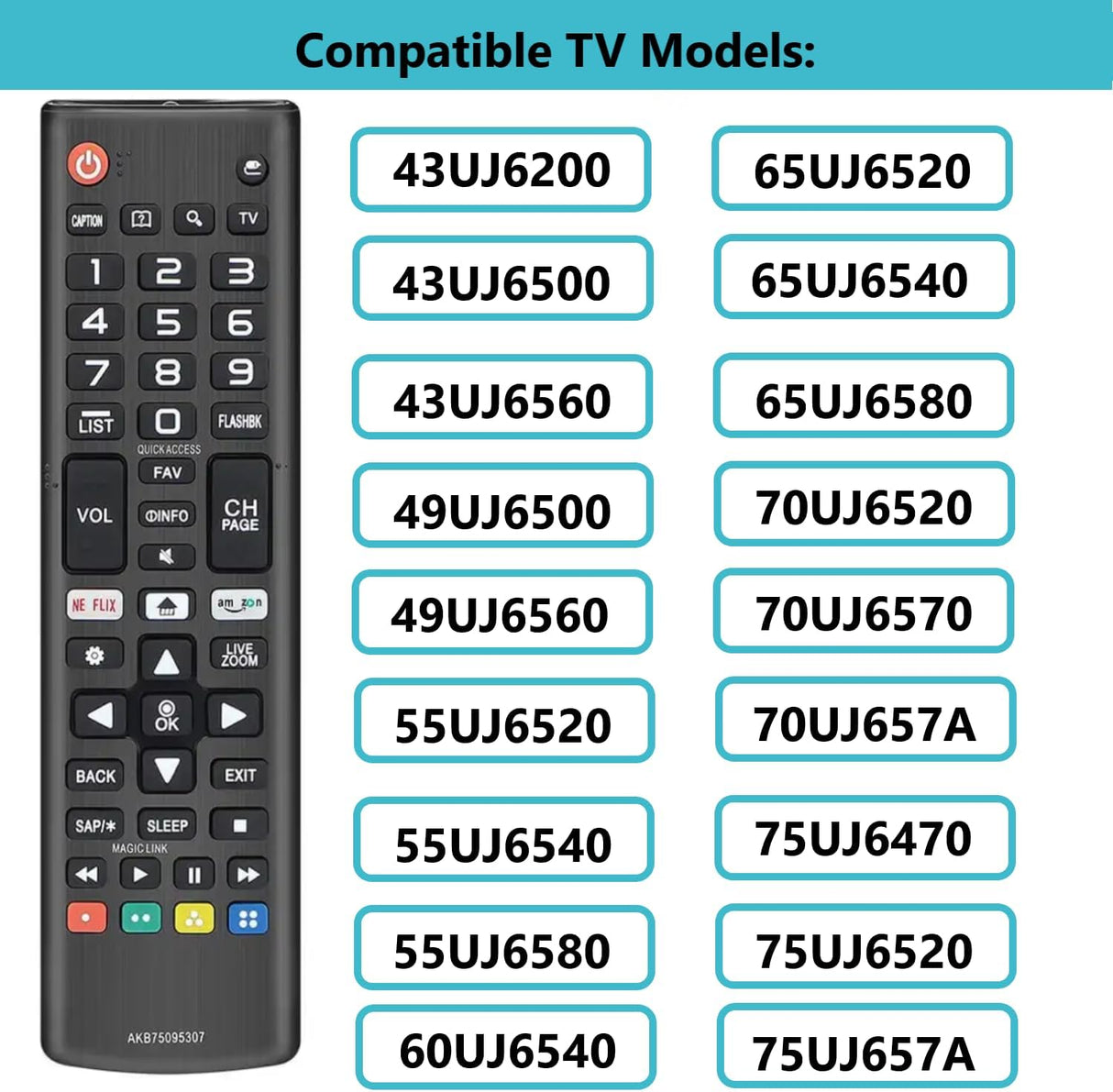 Control Remoto Universal LG para TVs Smart 3D 4K Webos