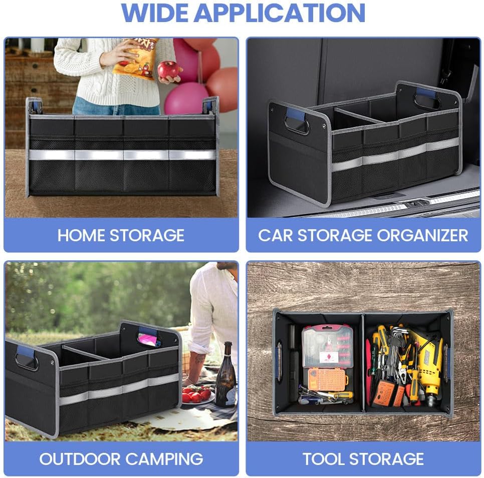 Organizador de Maletero para SUV, Multi-Compartimentos, Plegable