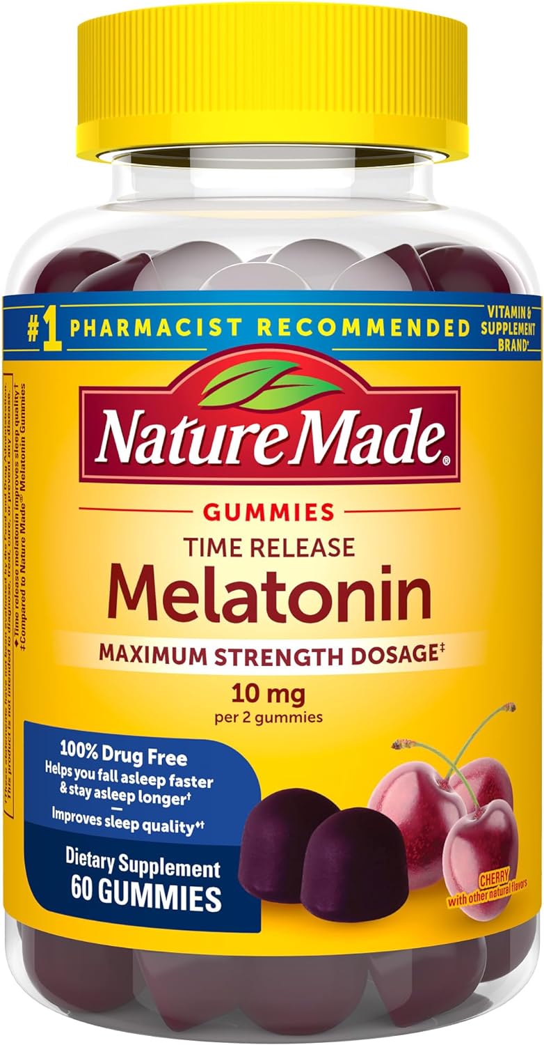 Nature Made Gomitas de ayuda para dormir 100% 10 mg 60 und