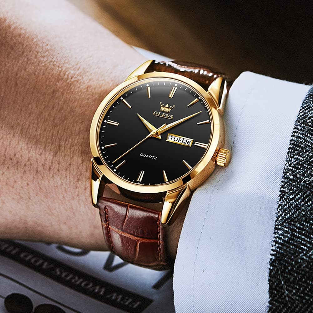 Reloj para hombres cronógrafo marrón WD-S-G6898PZ-JH OLEVS