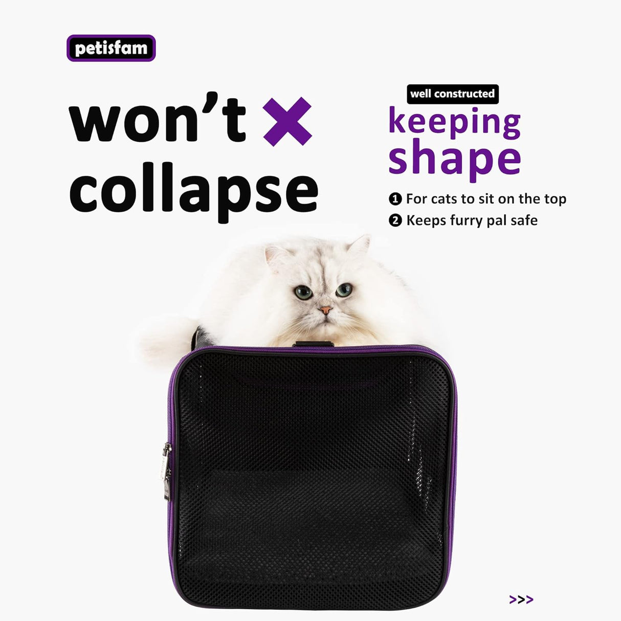 Transportín Petisfam para gatos y perros pequeños, fácil uso