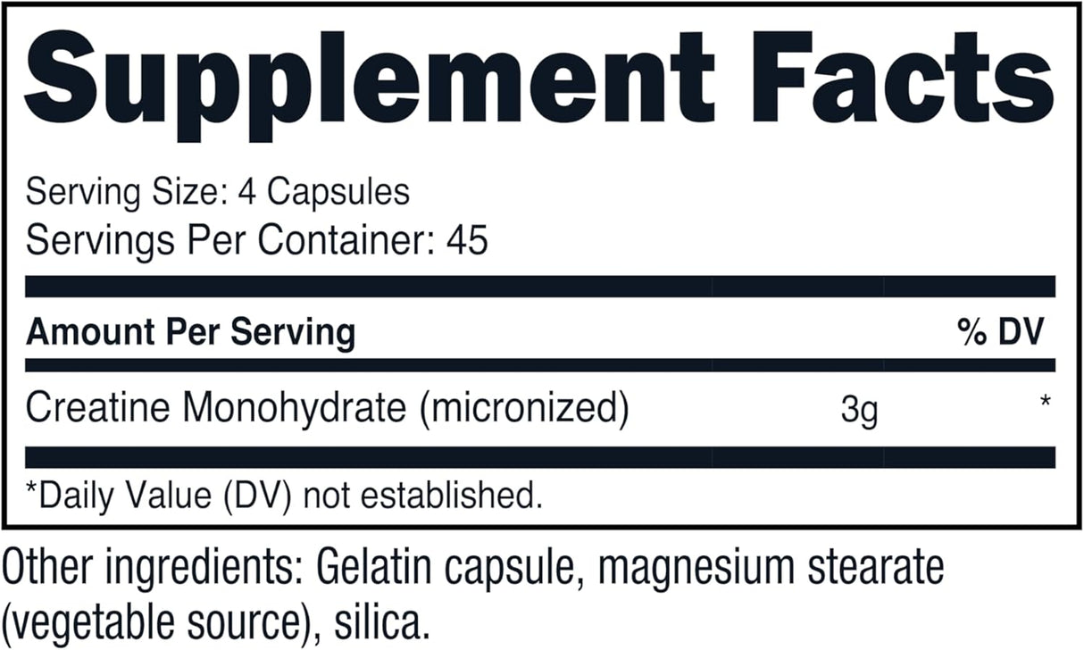 Nutricost Creatina Monohidrato 3000mg 180 cápsulas