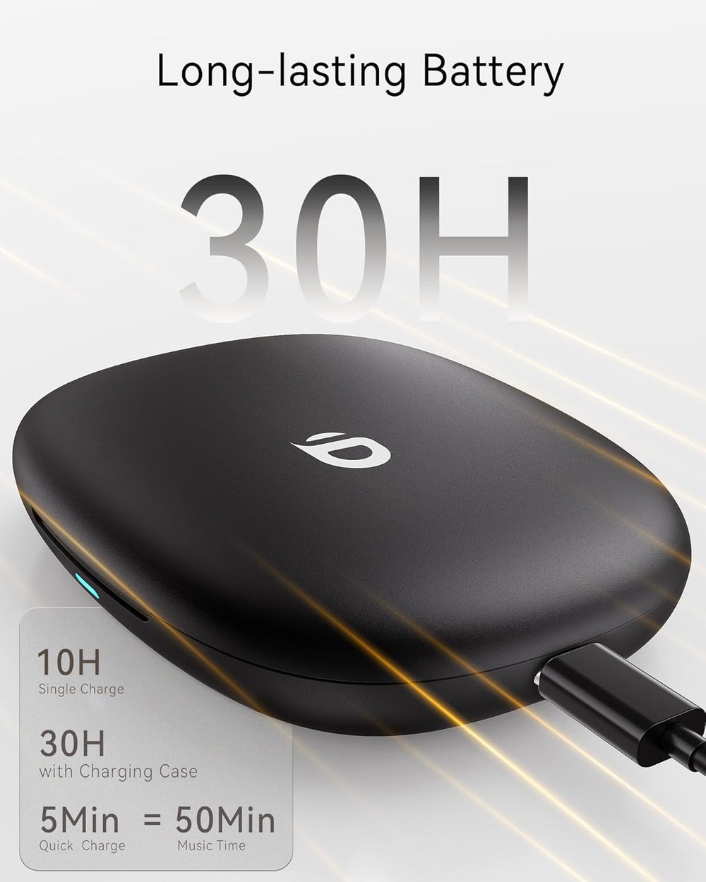 Auriculares Inalámbricos Abiertos con Control Táctil y Cancelación