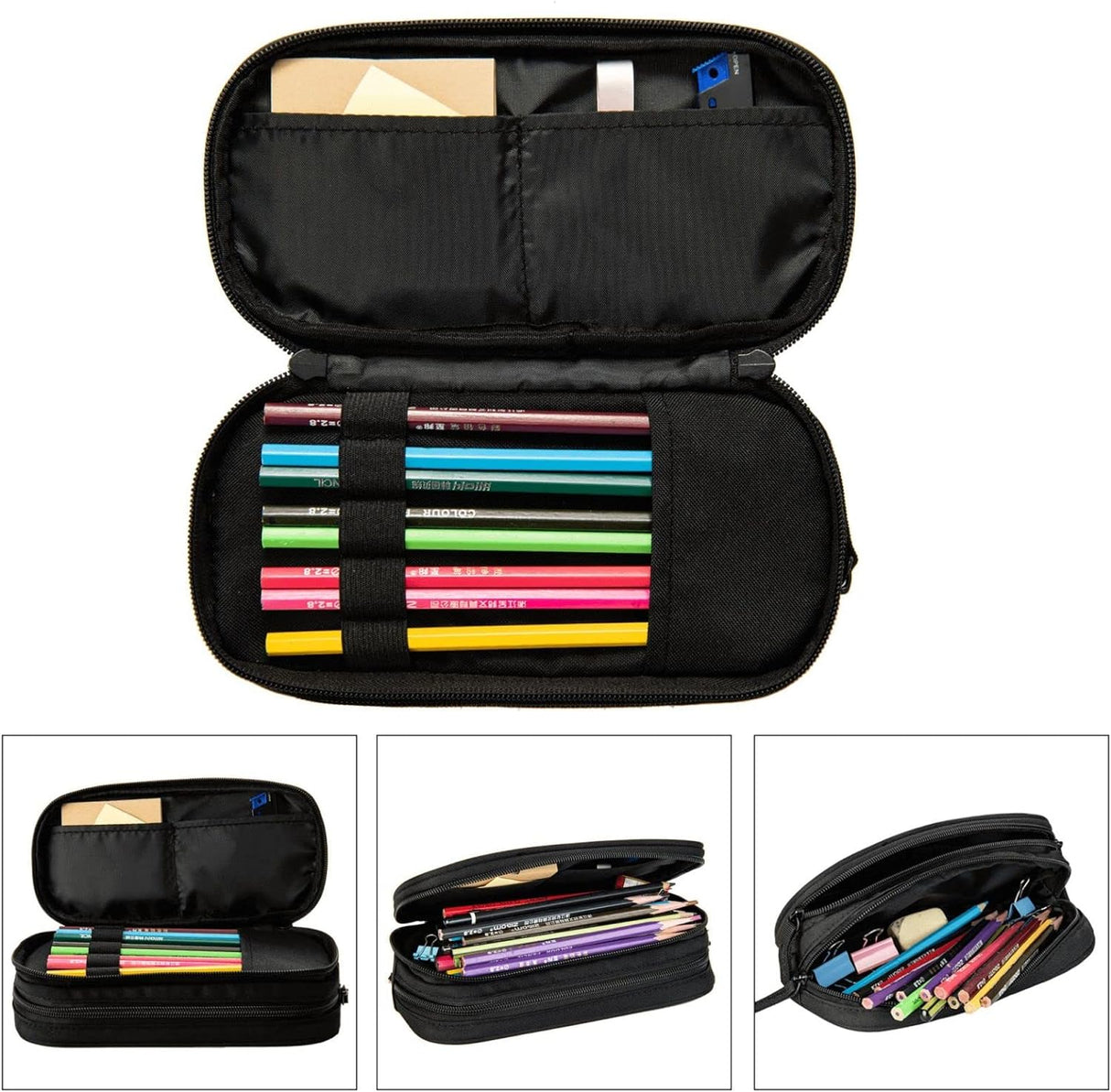 Estuche Gato Negro Divertido Gran Capacidad