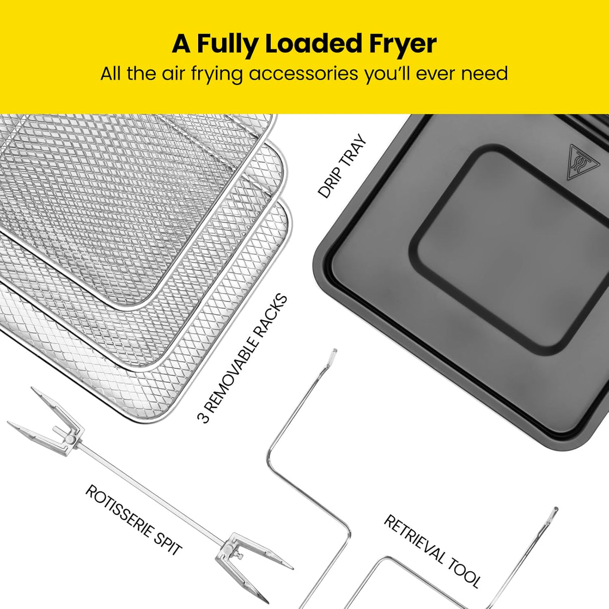 Freidora de aire multifuncional CHEFMAN, 10L, 17 presets, XL