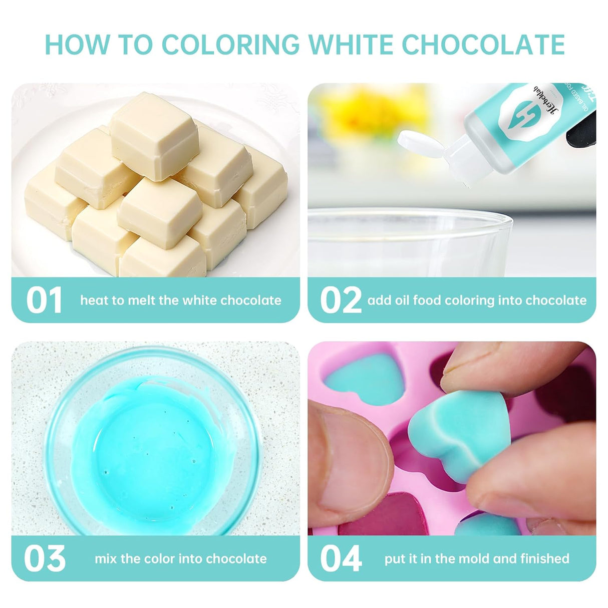 Colorante Alimentario Aceite Tiffany Blue 2 Fl Oz Profesional