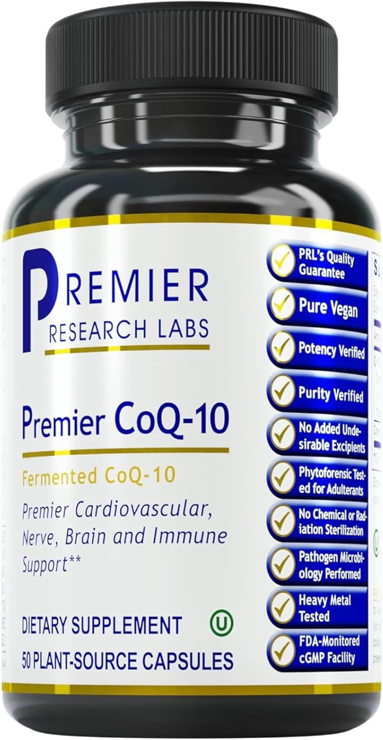 Premier CoQ-10 Vegano, 50 Cápsulas, Fermentado, 100 mg