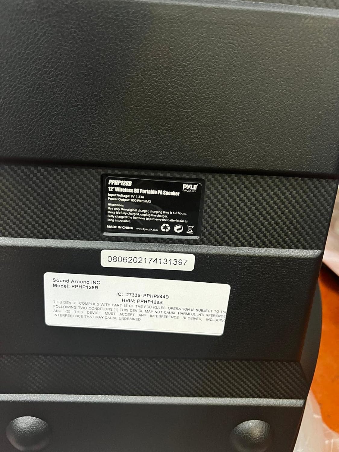 Parlante Portátilde altavoces Bluetooth PYLE-PRO PPHP128B