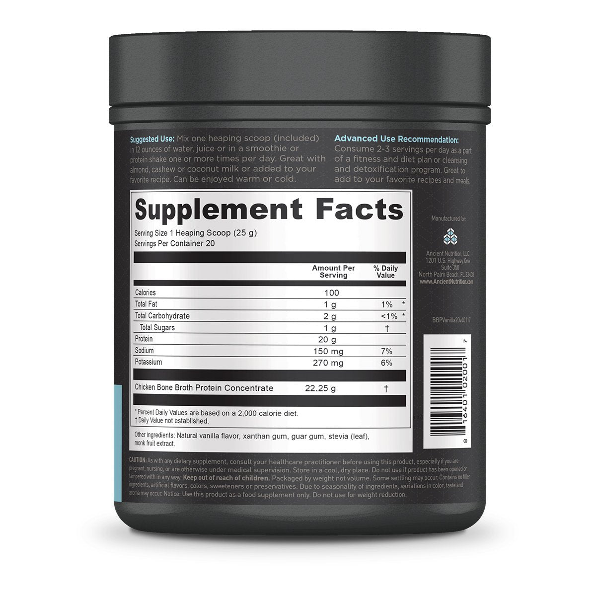 Nutricion Sabor a vainilla 20 porciones