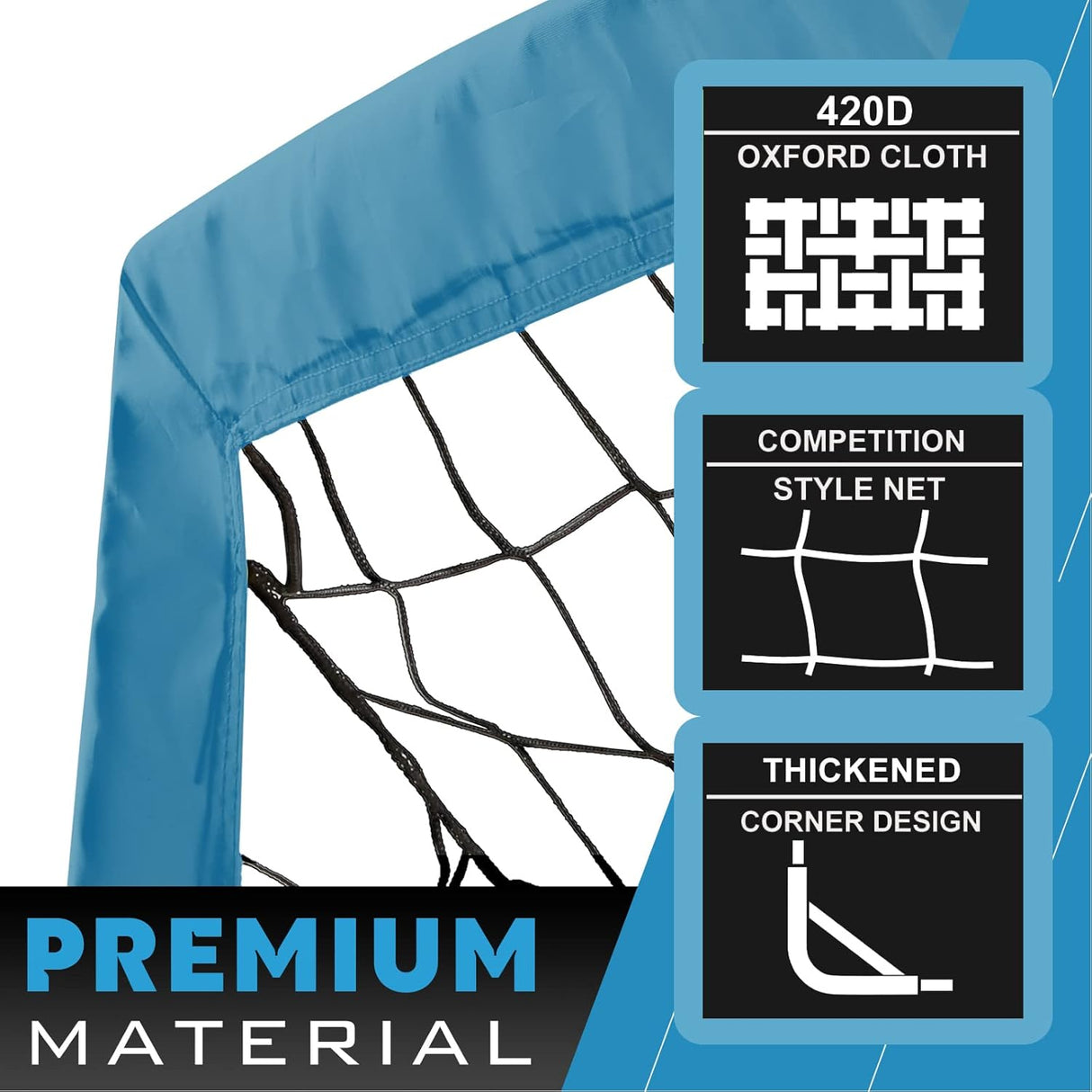 Porteria portatil facil de trasladar para juegos en campo