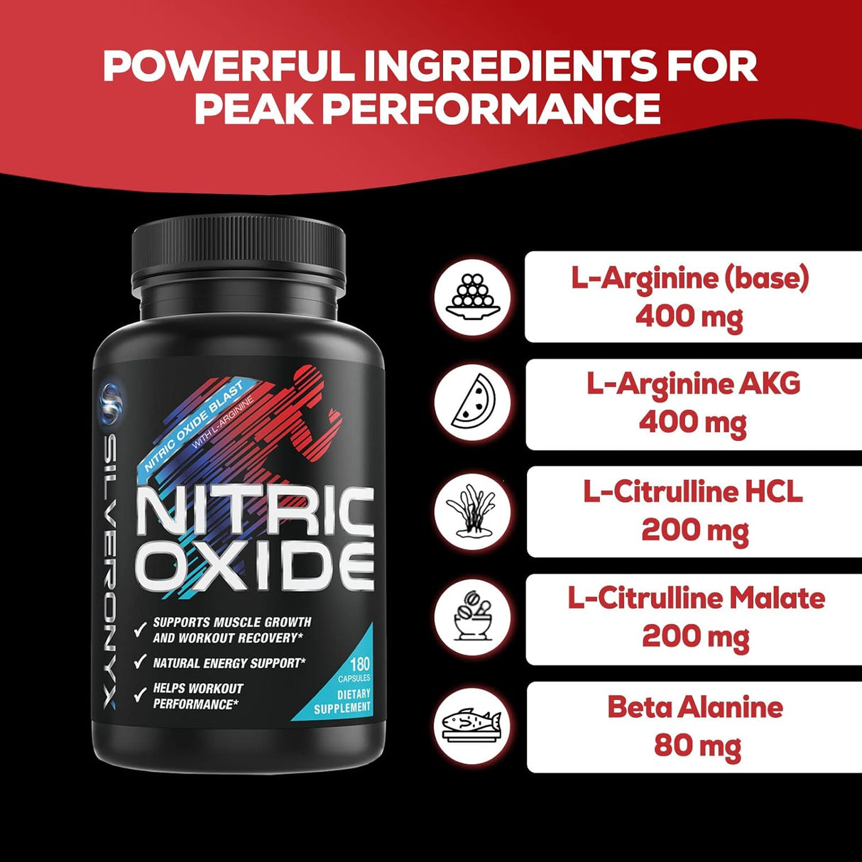 Suplementos Alimenticiosde óxido nítrico extra fuerte