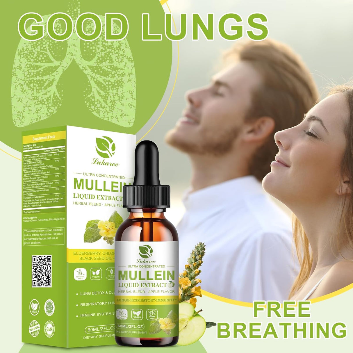 Suplemento de Gordolobo para Pulmones, Detox y Limpieza