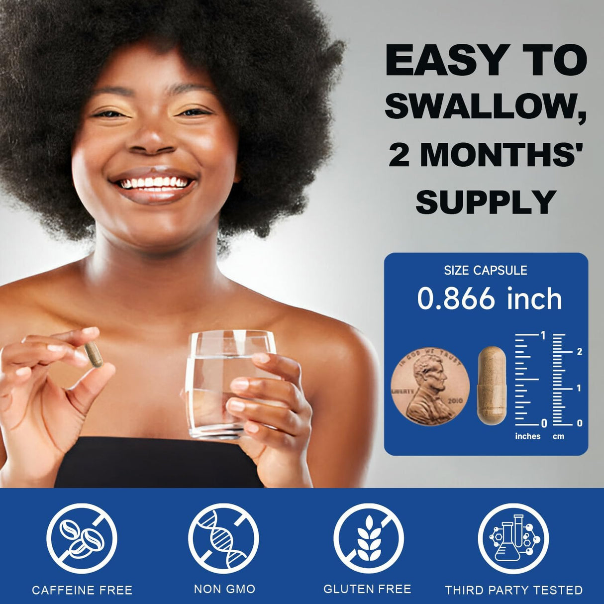 Cápsulas de Melena de León, Suplemento 10 en 1, Vegano