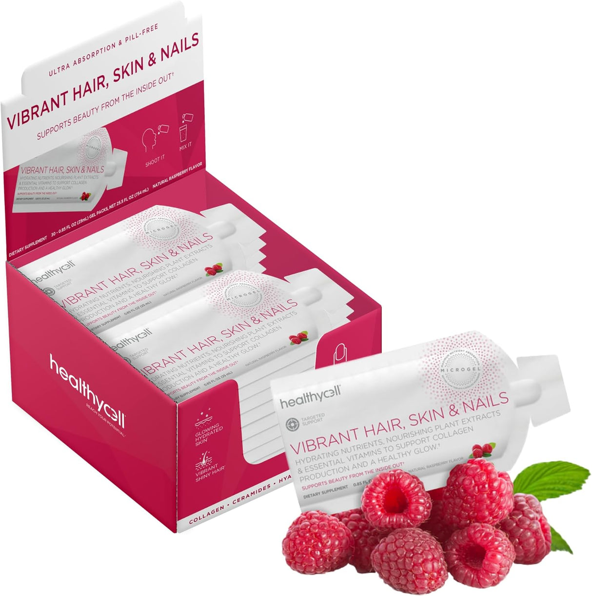 Healthycell Microgel de vitamina vibrante para cabello piel