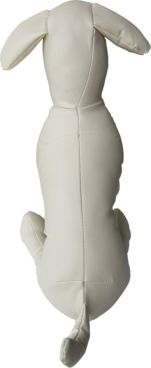 Maniquí de perro de cuero Vedem, tamaño S, modelo Sitting