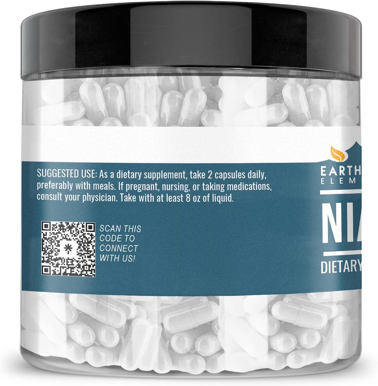 Suplemento Niacinamida vitamina B3 sin rellenos de magnesio