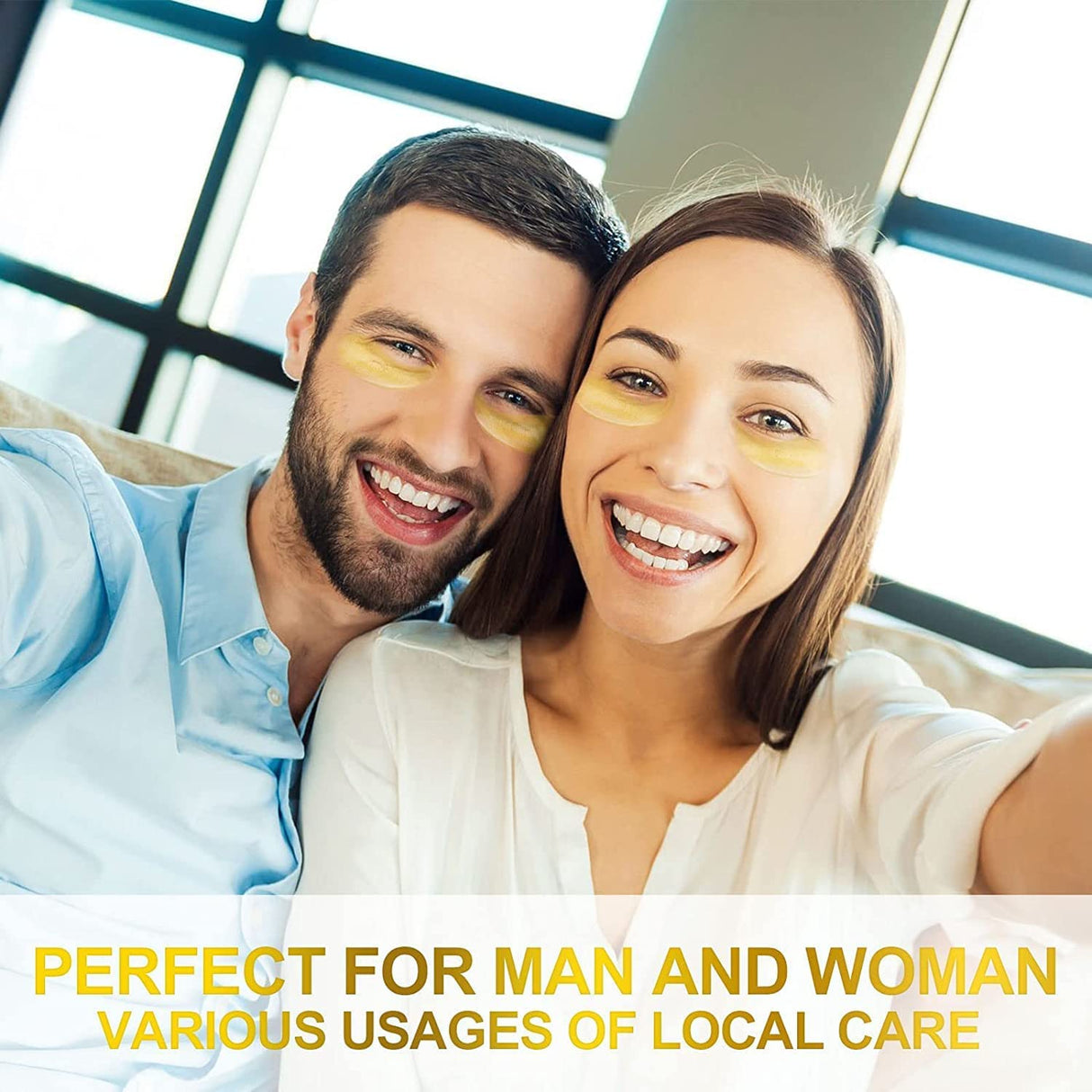 Parches para debajo de los ojos d oro de 24 quilates Fivewan