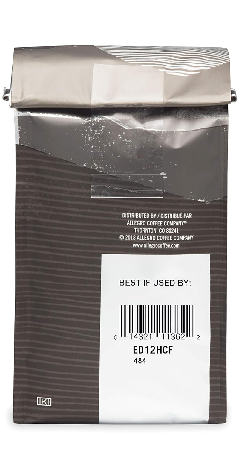 Café Molido Half Caff Allegro, Tostado Francés, 12 oz