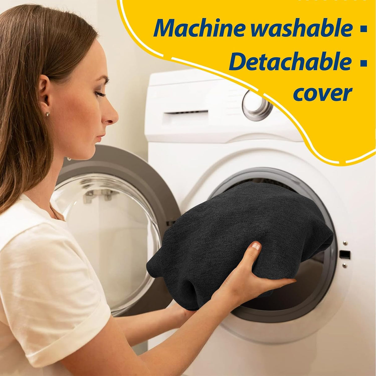 Cojines D-Shaped AAAAAcessories, 2'' gruesos, juego de 4