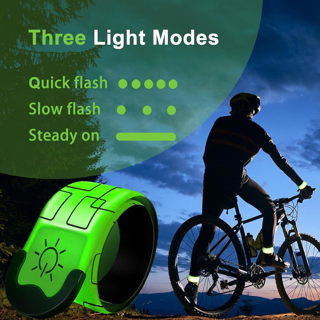 Brazalete LED Recargable USB para Correr y Ciclismo