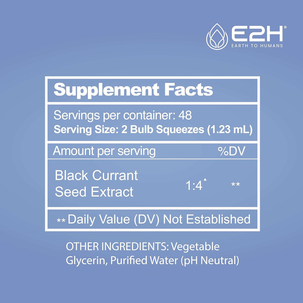 Extracto de Grosella Negra E2H - Inmunidad - 2 Fl Oz