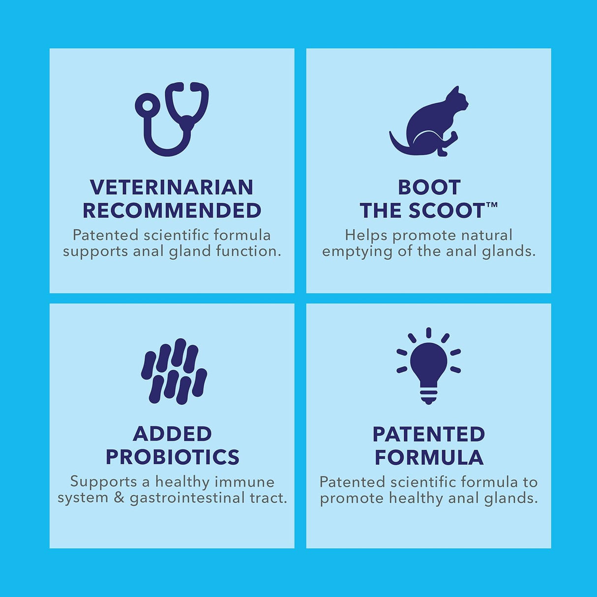 Suplemento de fibra de glándula anal felina en polvo