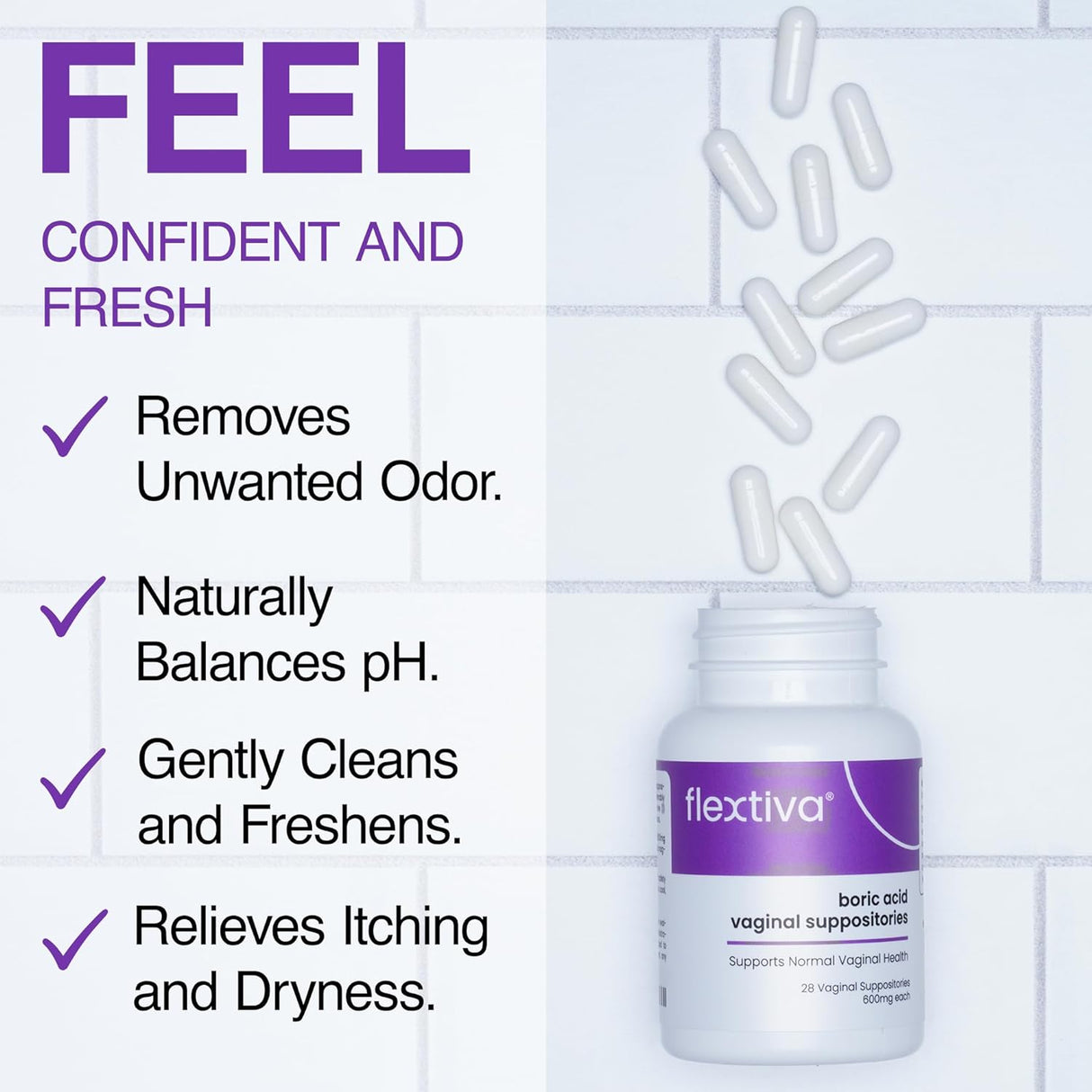 Suplementos píldoras de ácido bórico para mujeres de pH