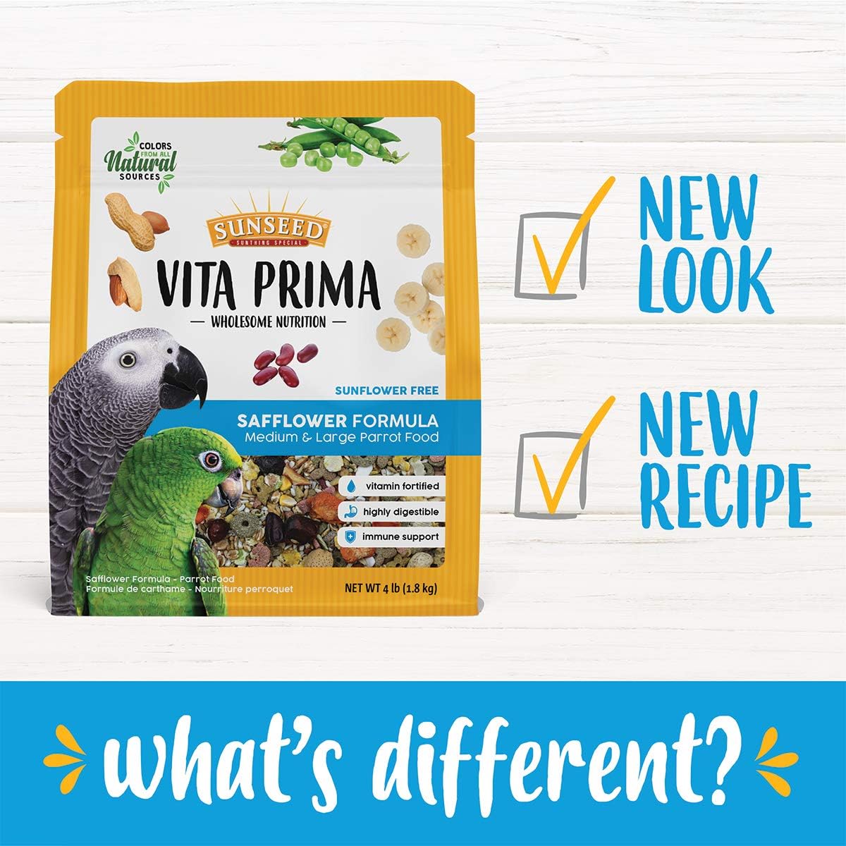 Sunseed Vita Prima NutriciónAlimento para loros grandes,4Lbs