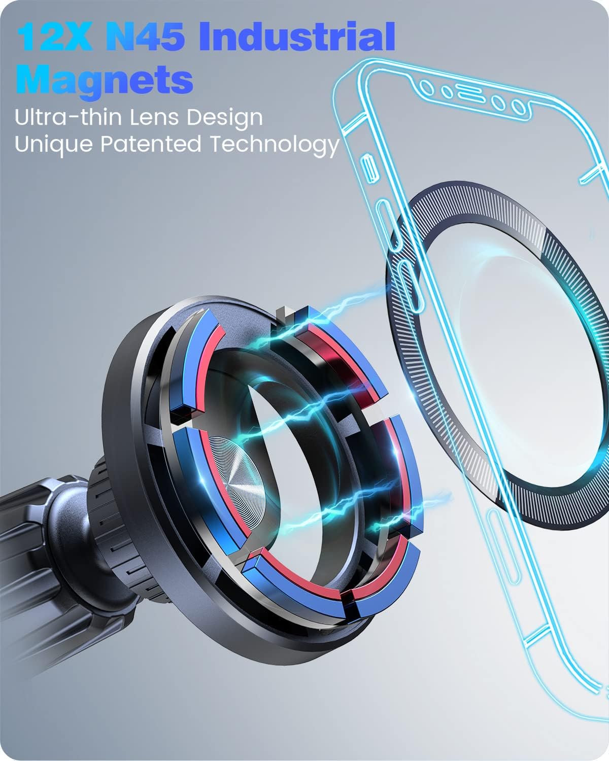 OQTIQ Soporte magnético MagSafe Case Mini accesorios