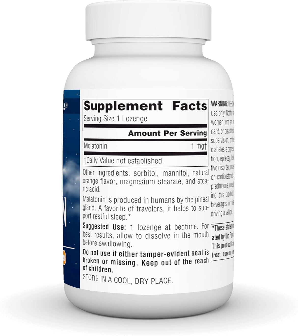 Lozenges de Melatonina 1 mg - Source Naturals - 300 Unidades