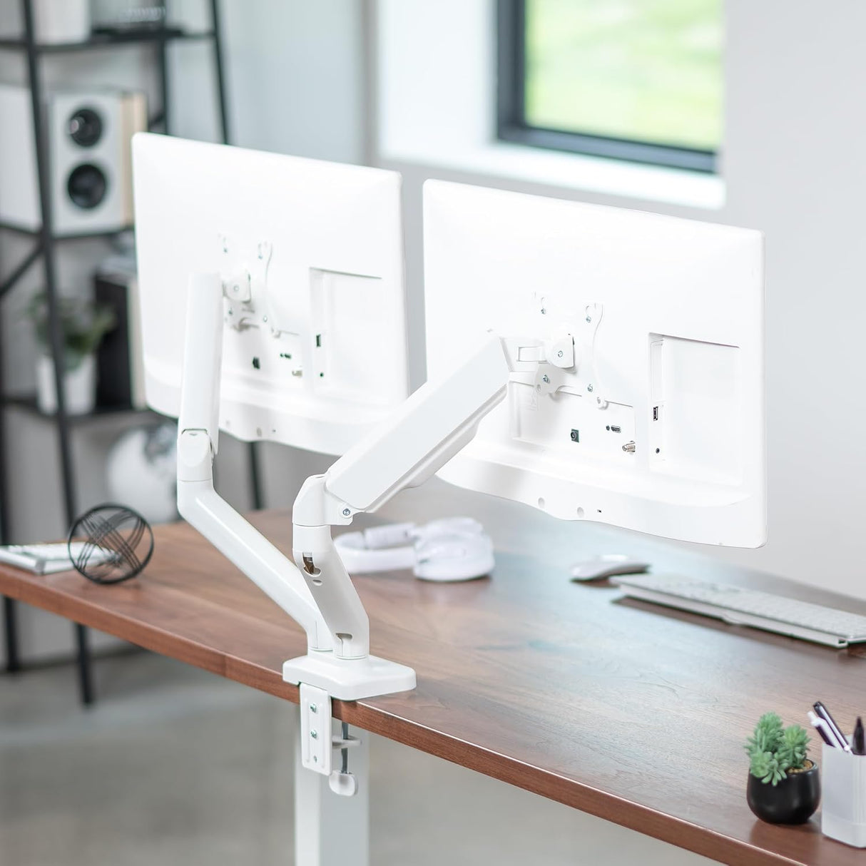 Soporte de Doble Monitor VIVO, Hasta 32, Articulado, STAND-V002O