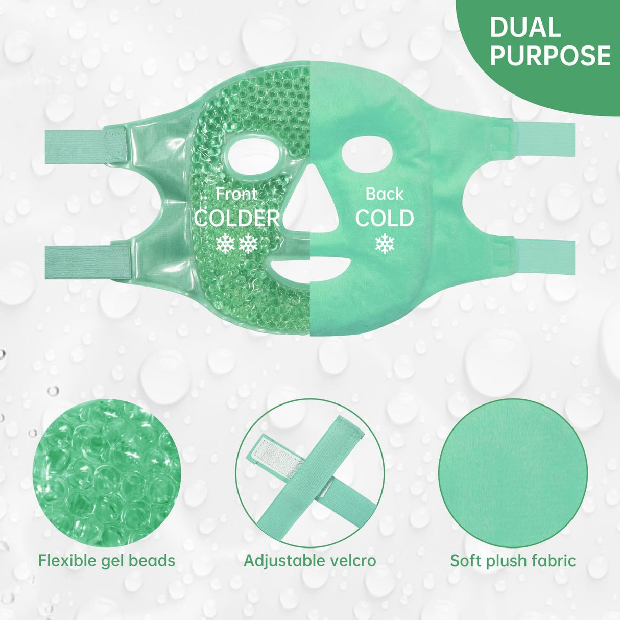 Máscara facial bolsas debajo de los ojos ojeras hinchadas