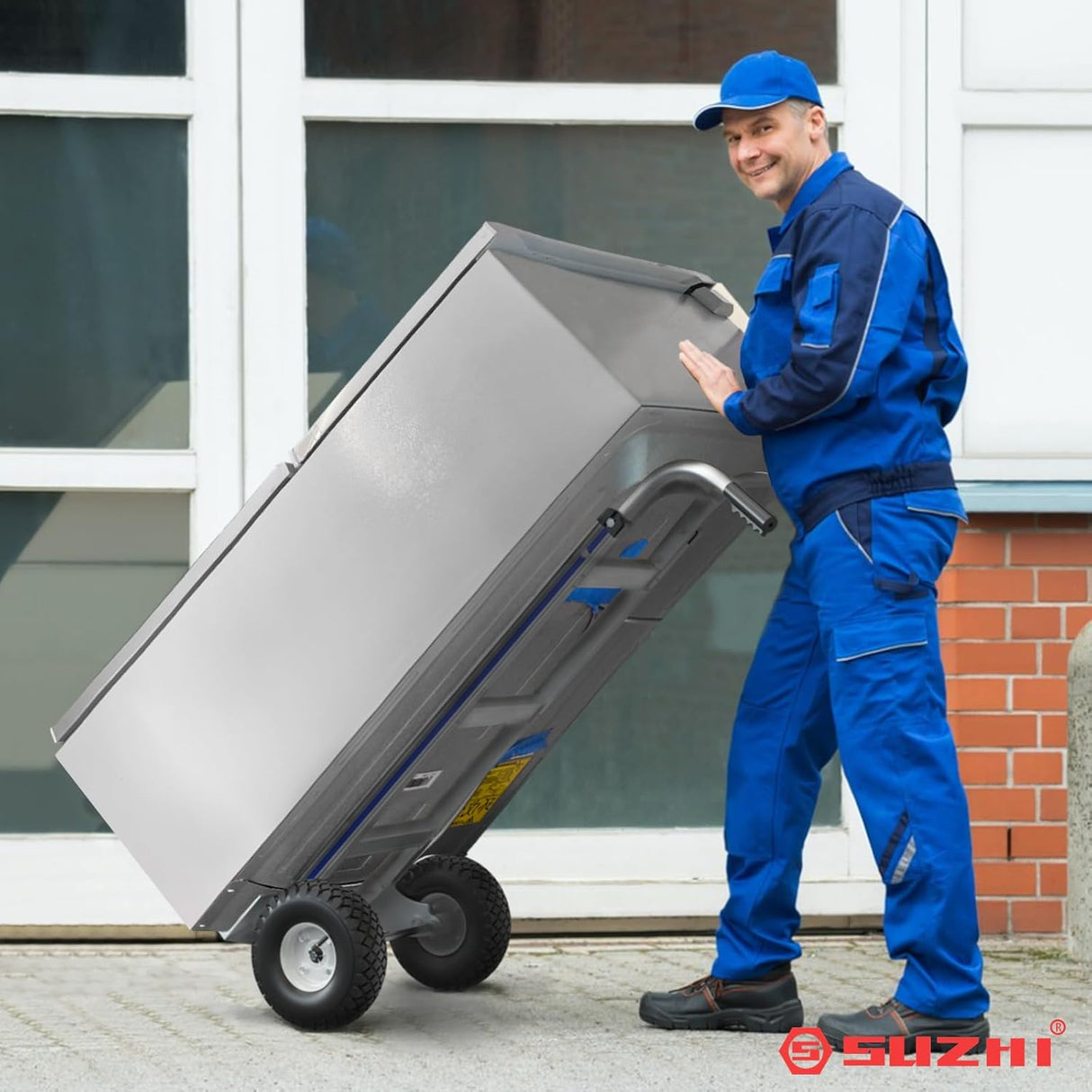 Carretilla de Mano Alumínio, 600lb, con 2 Correas, IM nueva