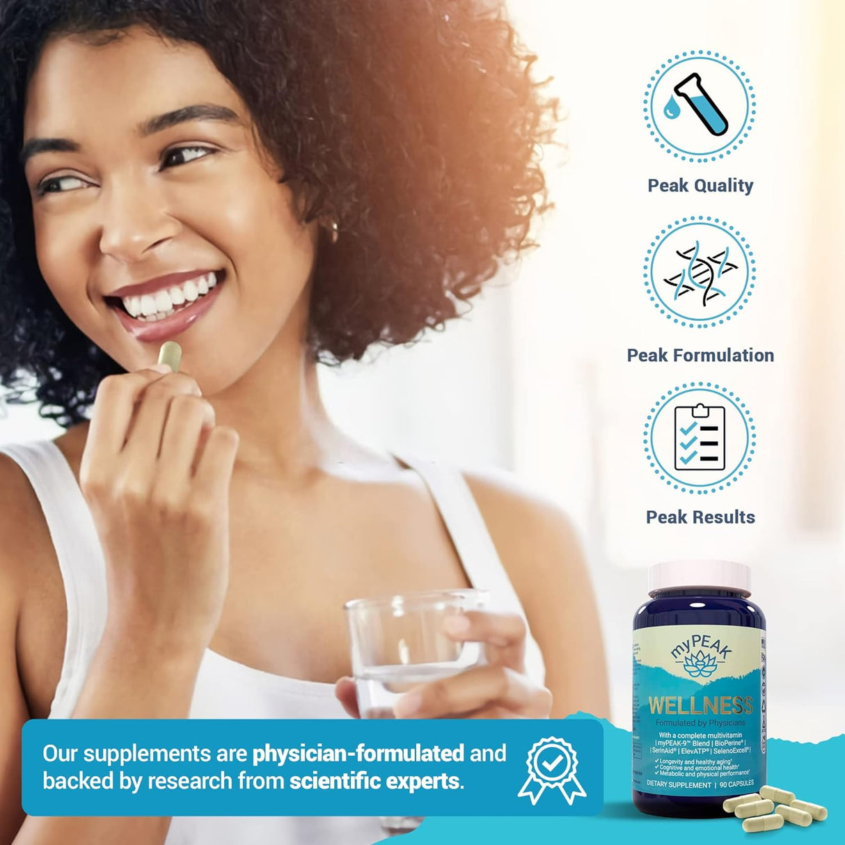 Suplemento Multivitamina Vegana con ElevATP Resveratrol