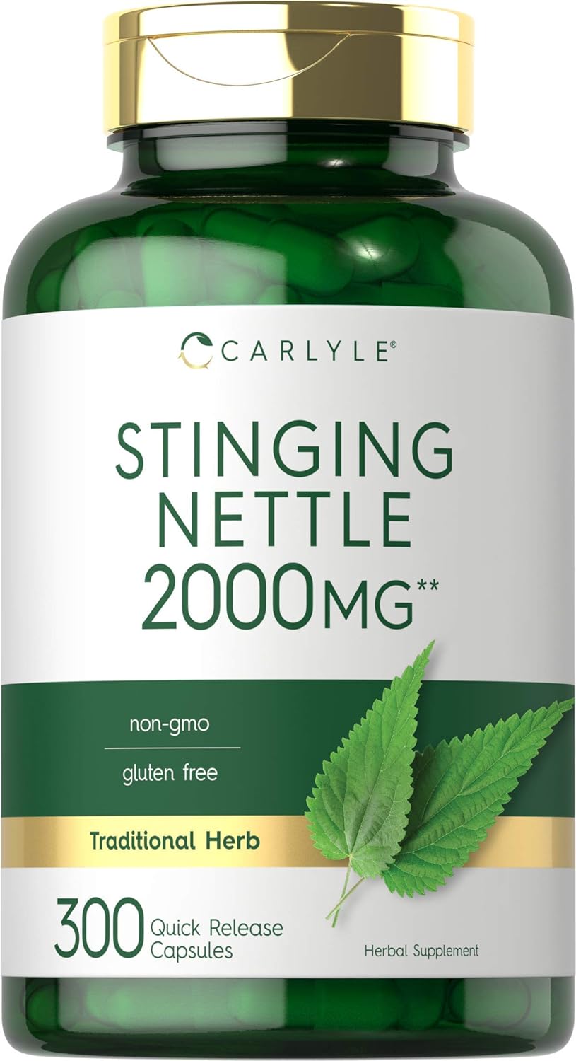 Extracto de Ortiga Carlyle 2000mg | 300 Cápsulas Non-GMO