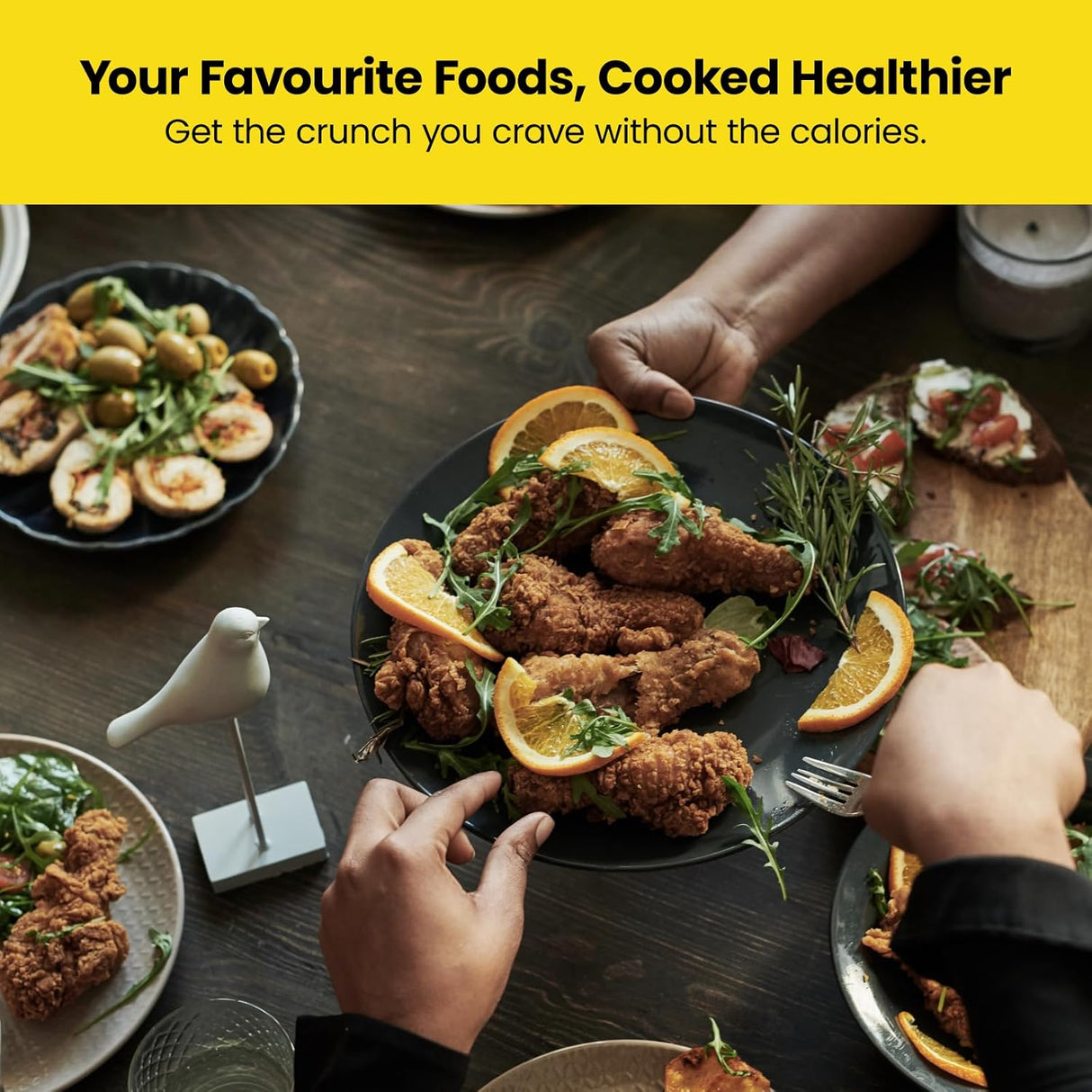 Freidora de Aire Chefman TurboFry 2qt, Saludable, Timer 60min