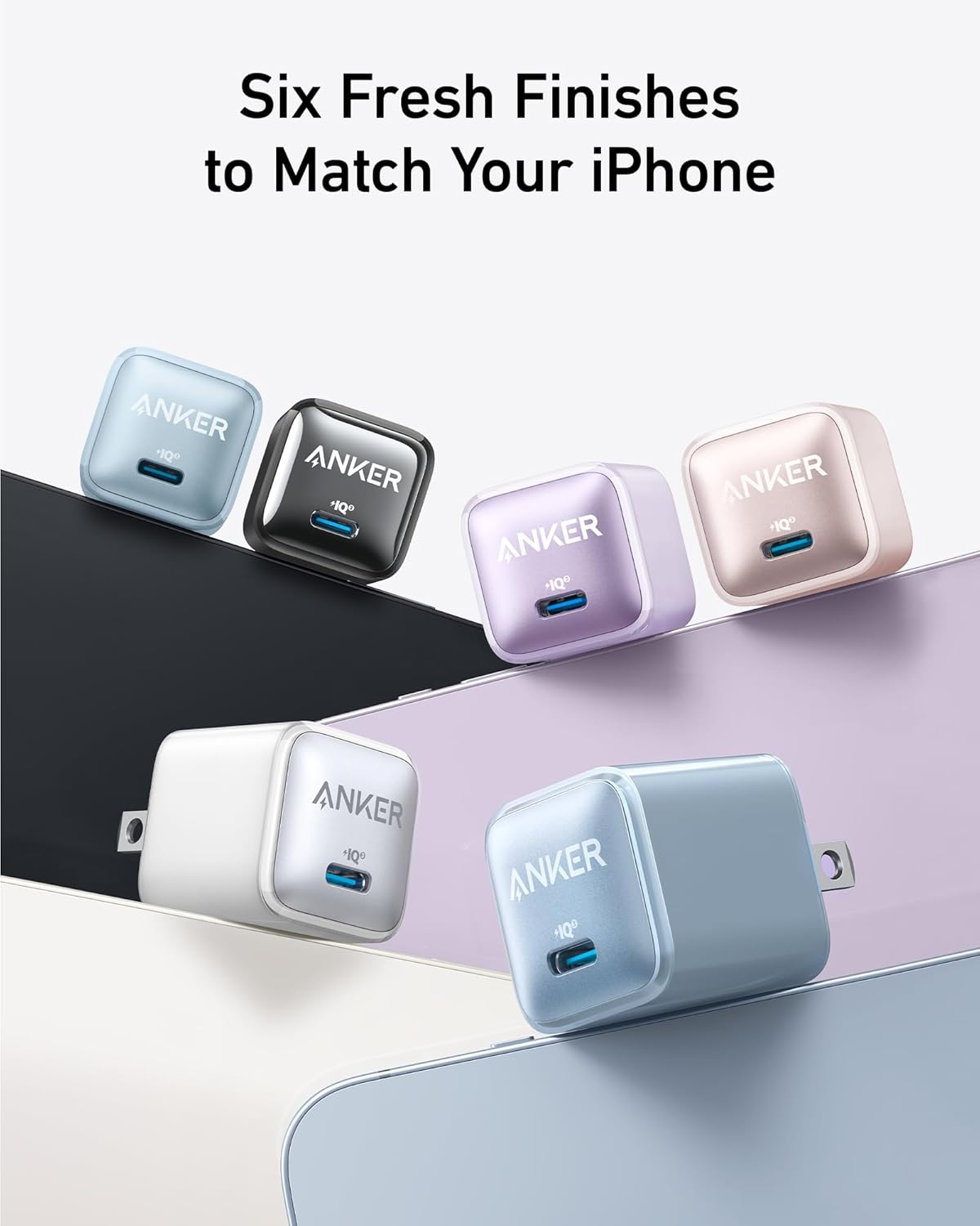 Cargador USB C Anker 20W para iPhone y Galaxy, Compacto