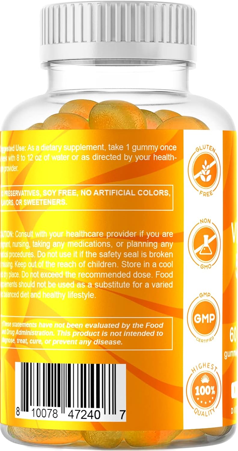 Suplemento de Vitamina D3 50,000 IU Vitamatic - 60 Gomas