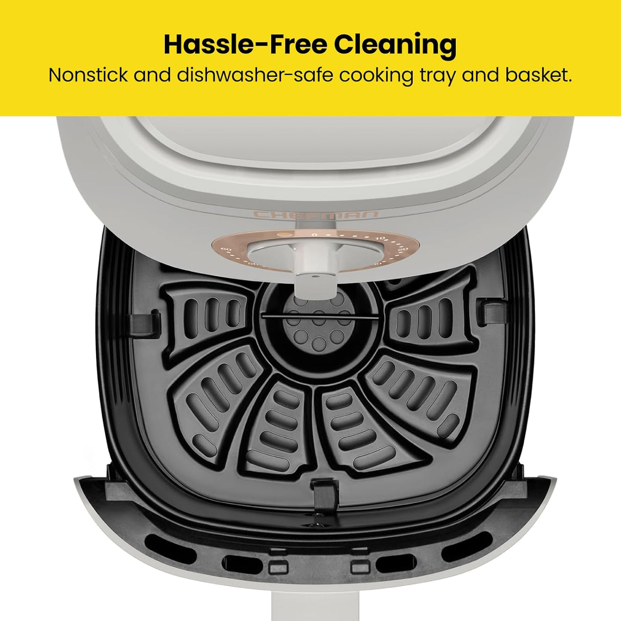 Freidora de Aire Chefman TurboFry 2qt, Saludable, Timer 60min