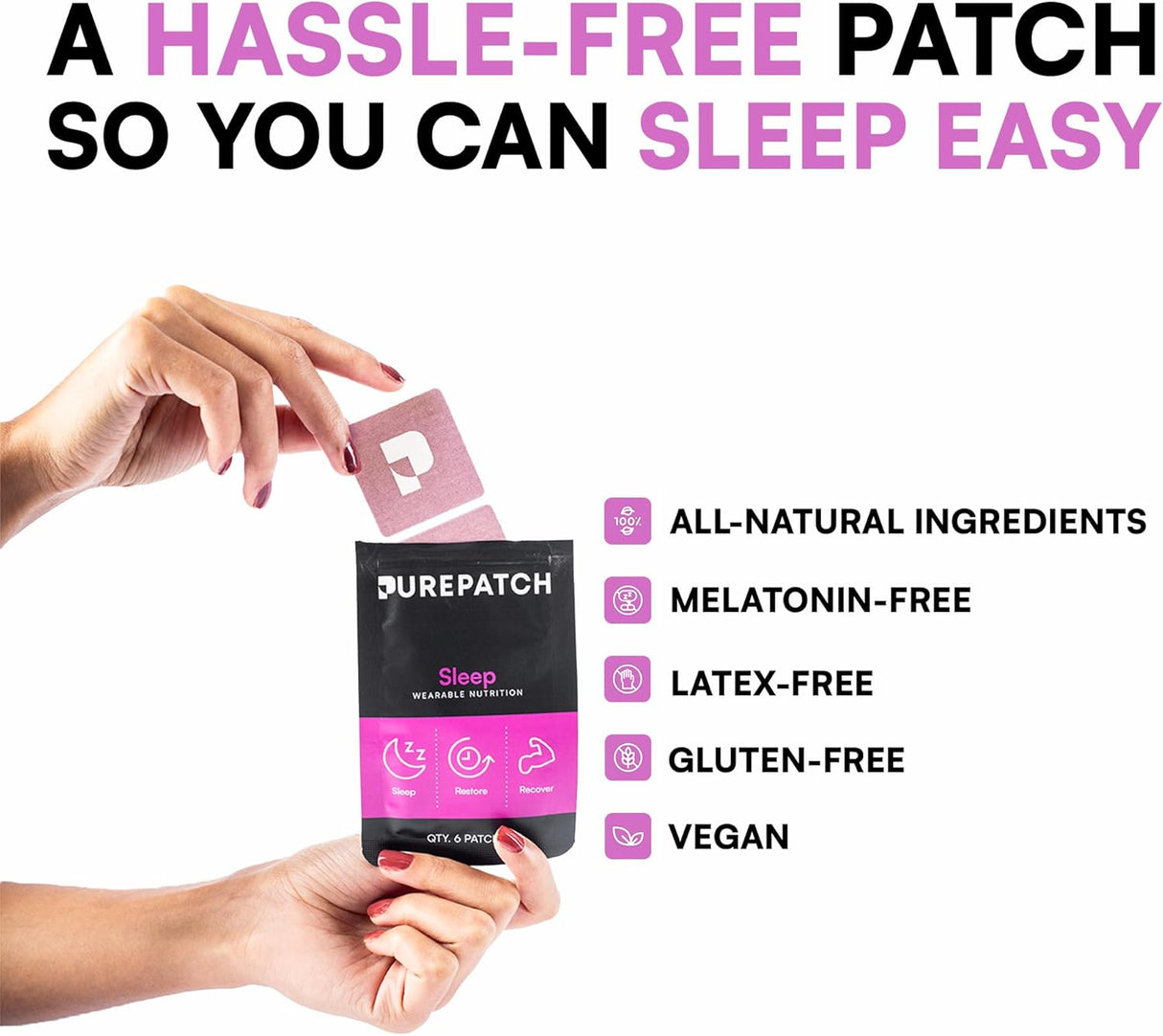 Parche de nutrición tópica para dormir Pure Patch