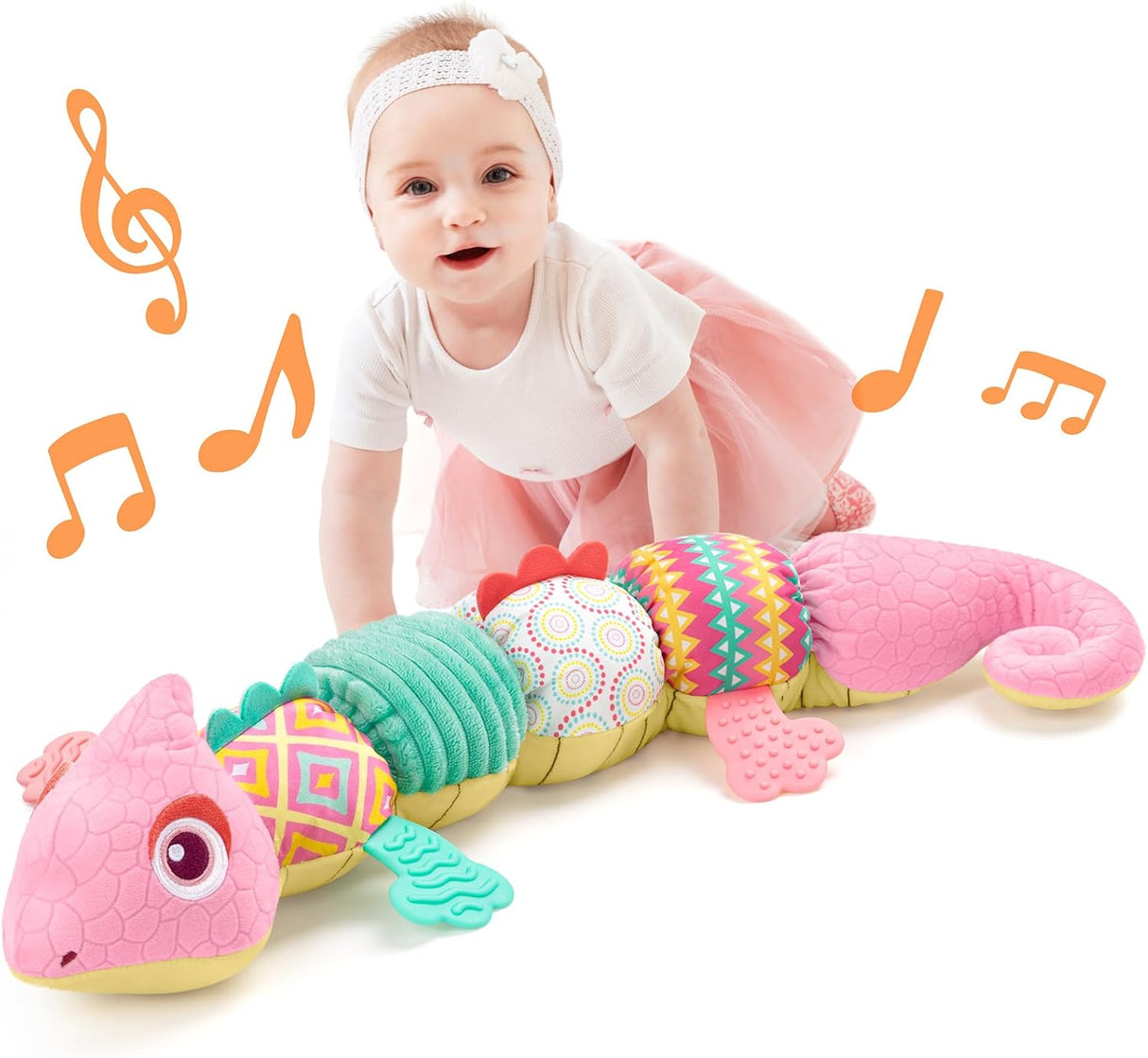 Juguete Musical Dinosaurio LIGHTDESIRE para Bebés, Tactil, 0-12M