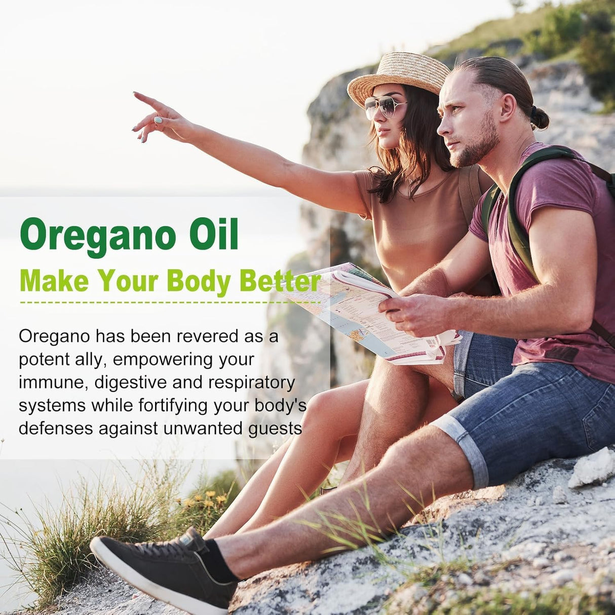 Aceite de Orégano y Semilla Negra, 2 en 1, 60 cápsulas