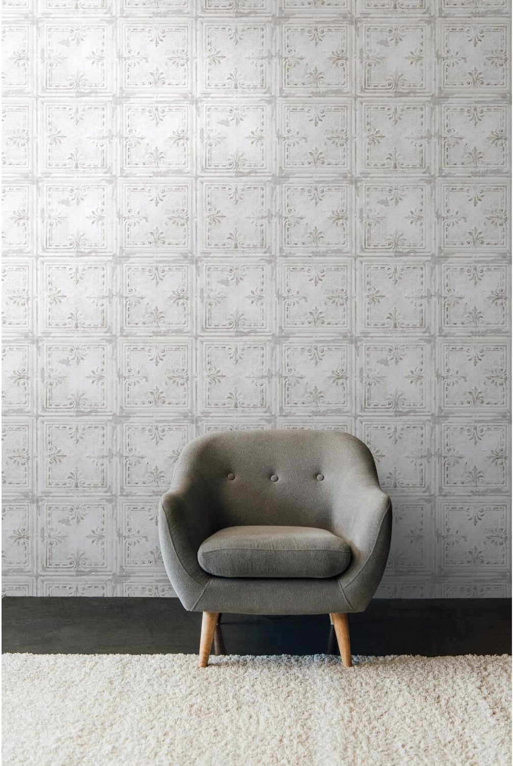 Papel Tapiz Peel and Stick RoomMates RMK11209WP Estilo Metalico