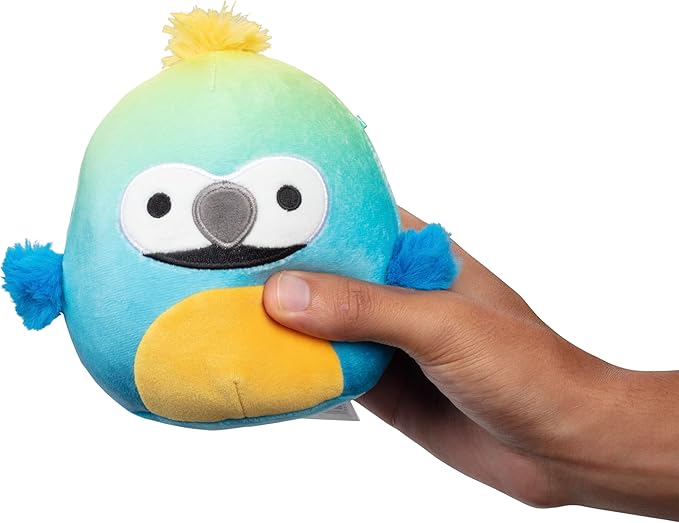 Peluche Squishmallows 5 pulgadas Baptise el Guacamayo - Colectible