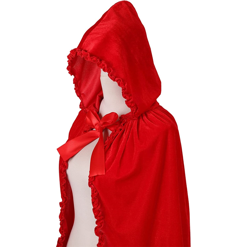 Disfraces de Capa corta de terciopelo mujer roja talla M