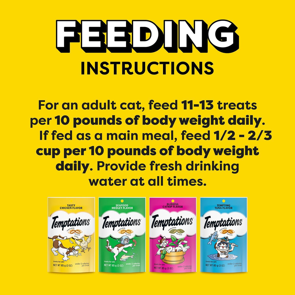 Comida variada para gatos Temptations